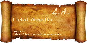 Liptai Angyalka névjegykártya